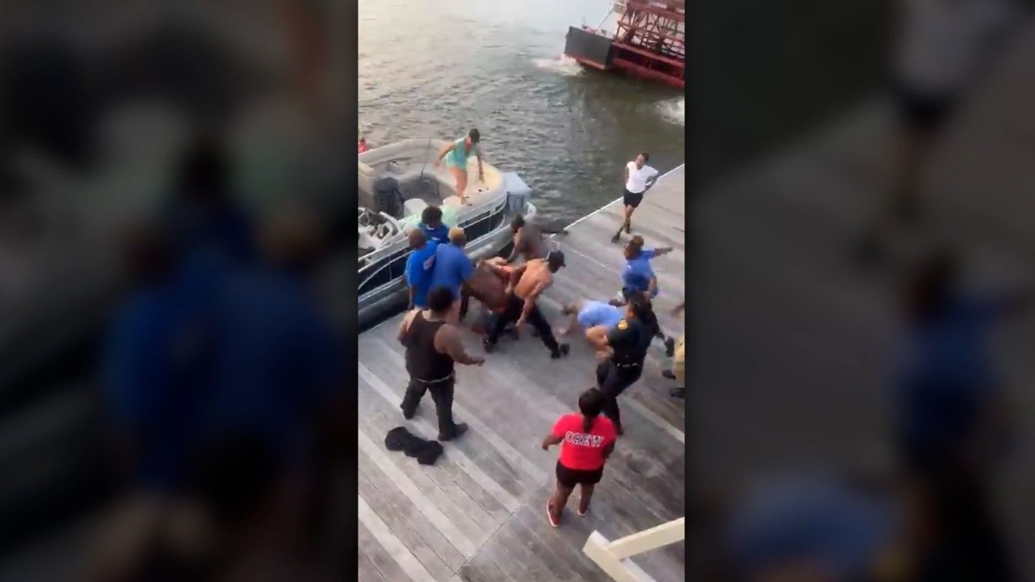 Fourth person charged in connection with brawl at Montgomery riverfront dock